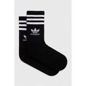 Ponožky adidas Originals 3-pak čierna farba