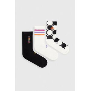 Ponožky adidas Performance Pride Love Unites 3-pak biela farba