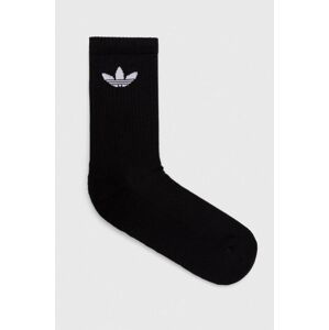 Ponožky adidas Originals 6-pak čierna farba
