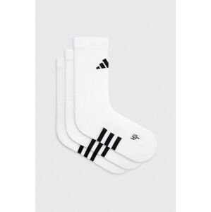 Ponožky adidas 3-pak biela farba