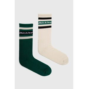 Ponožky Dickies 2-pak zelená farba