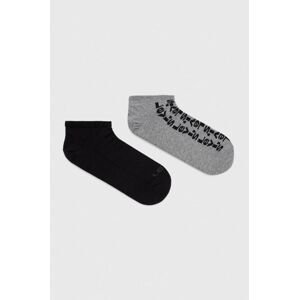Ponožky Levi's 2-pak šedá farba