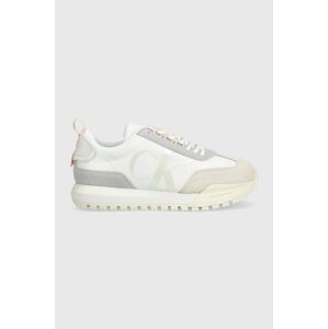 Tenisky Calvin Klein Jeans TOOTHY RUNNER LACEUP biela farba, YW0YW01100