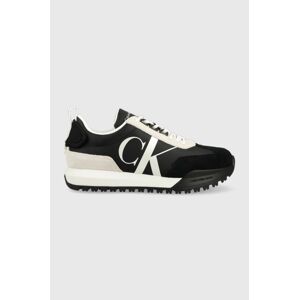 Tenisky Calvin Klein Jeans TOOTHY RUNNER LACEUP čierna farba, YW0YW01100