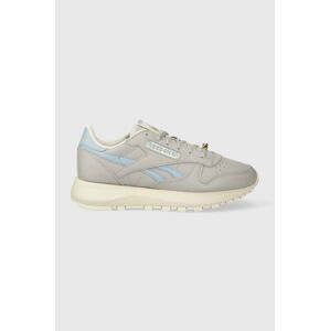 Kožené tenisky Reebok Classic CLASSIC LEATHER šedá farba