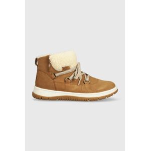 Semišové snehule UGG Lakesider Heritage Lace hnedá farba, 1143836