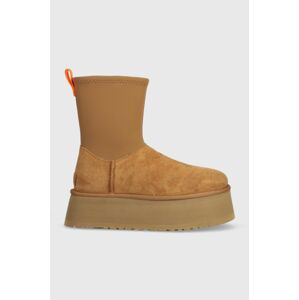 Snehule UGG Classic Dipper hnedá farba, 1144031