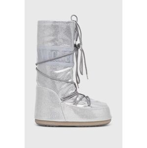 Snehule Moon Boot ICON GLITTER strieborná farba, 14028500.002