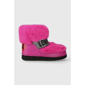 Snehule Love Moschino SKIBOOT20 ružová farba, JA24202G0HJW0604