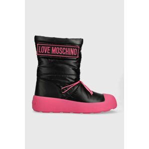 Snehule Love Moschino RACE50 čierna farba, JA15855H0HIN000C