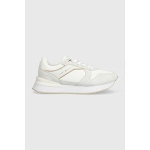 Tenisky Tommy Hilfiger ELEVATED FEMININE RUNNER biela farba, FW0FW07594