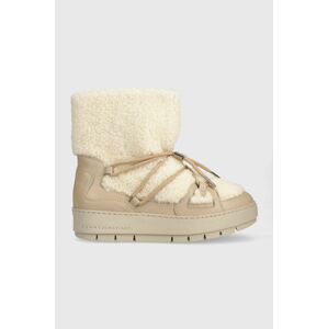 Snehule Tommy Hilfiger TOMMY TEDDY SNOWBOOT béžová farba, FW0FW07505