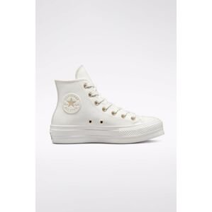 Tenisky Converse Chuck Taylor All Star Lift dámske, béžová farba, A03719C