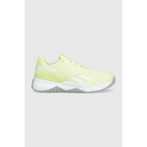 Tréningové topánky Reebok Nanoflex Trainer zelená farba