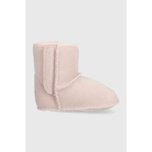 Detské semišové snehule UGG I BABY CLASSIC G ružová farba