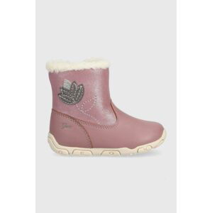 Detské zimné topánky Geox ružová farba