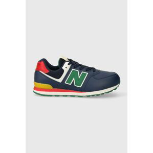 Detské tenisky New Balance GC574CT tmavomodrá farba