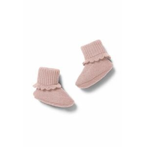 Topánky pre bábätká Konges Sløjd ružová farba