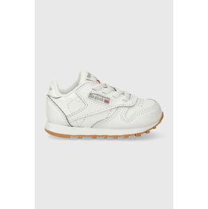 Detské tenisky Reebok Classic CL LTHR biela farba