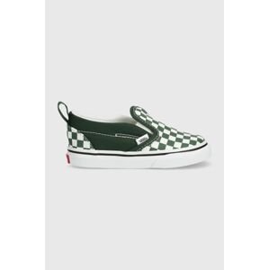 Detské tenisky Vans TD Slip-On V zelená farba