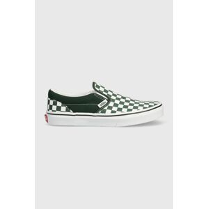 Detské tenisky Vans JN Classic Slip-On zelená farba