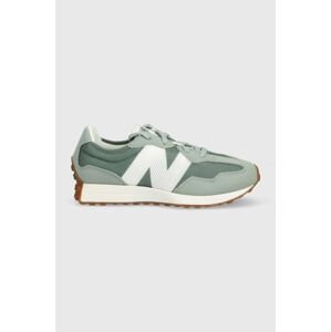 Tenisky New Balance GS327MS zelená farba