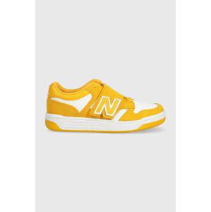 Detské tenisky New Balance PHB480WA žltá farba