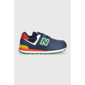 Detské tenisky New Balance PV574CT tmavomodrá farba