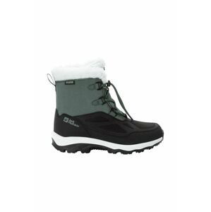 Detské zimné topánky Jack Wolfskin VOJO SHELL XT TEXAPORE MID zelená farba