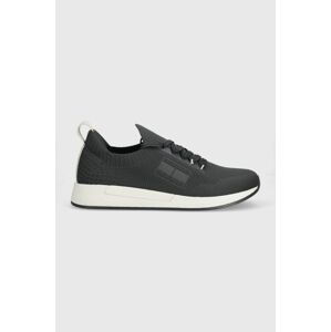 Tenisky Tommy Jeans TJM KNITTED RUNNER šedá farba, EM0EM01225