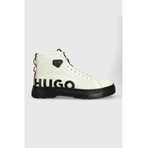 Členkové topánky HUGO Urian pánske, šedá farba, 50498570