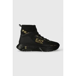 Topánky EA7 Emporio Armani pánske, čierna farba, X8Z043 XK362 M700