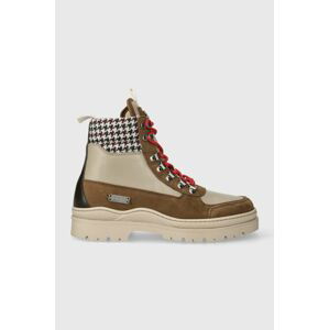 Kožená obuv Filling Pieces Mountain Boot Quartz pánske, hnedá farba, 63333361933