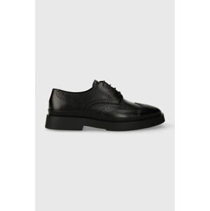 Kožené poltopánky Vagabond Shoemakers MIKE pánske, čierna farba, 5663.001.20