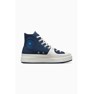 Tenisky Converse Chuck Taylor All Star Construct pánske, tmavomodrá farba, A04521C