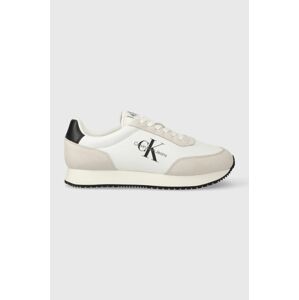 Tenisky Calvin Klein Jeans RETRO RUNNER SU-NY MONO biela farba, YM0YM00746