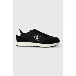 Tenisky Calvin Klein Jeans RETRO RUNNER SU-NY MONO čierna farba, YM0YM00746