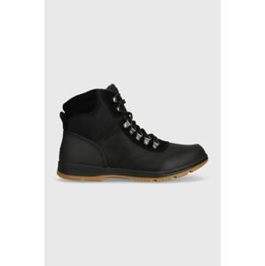 Členkové topánky Sorel ANKENY II HIKER WP 100G pánske, čierna farba, 2048861010