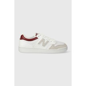 Tenisky New Balance BB480LKB biela farba