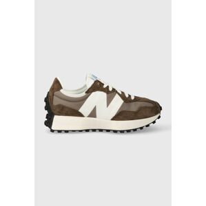 Tenisky New Balance U327LG hnedá farba