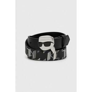 Opasok Karl Lagerfeld dámsky, čierna farba