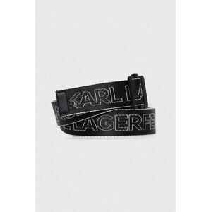 Opasok Karl Lagerfeld Jeans dámsky, čierna farba