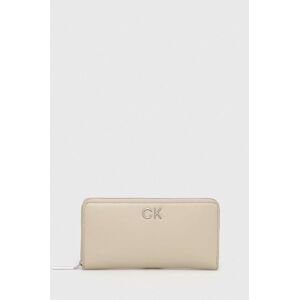 Peňaženka Calvin Klein dámsky, šedá farba