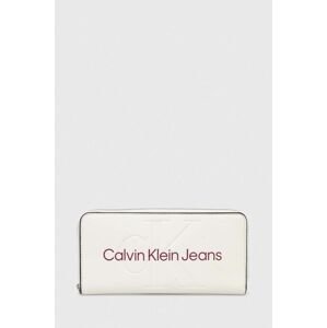 Peňaženka Calvin Klein Jeans dámsky, biela farba