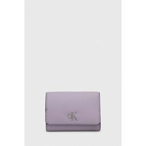 Peňaženka Calvin Klein Jeans dámsky, fialová farba