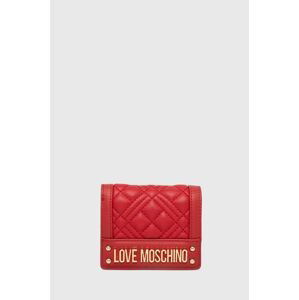 Peňaženka Love Moschino dámsky, červená farba