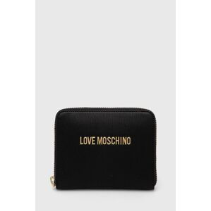 Peňaženka Love Moschino dámsky, čierna farba