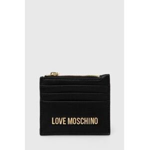 Peňaženka Love Moschino dámsky, čierna farba