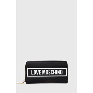 Peňaženka Love Moschino dámsky, čierna farba