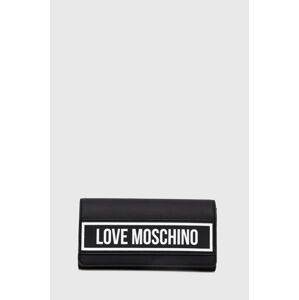 Peňaženka Love Moschino dámsky, čierna farba